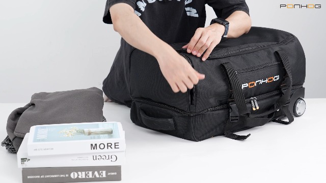 Amazon | Lekesky ボストンバッグ キャスター付き 大容量 60L 二層式